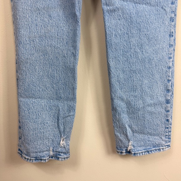 Abercrombie Fitch Curve Love Ultra High Rise 90s Straight Jeans Light Wash 26/2R - Picture 10 of 15
